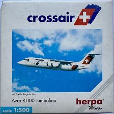 Herpa Wing Crossair Avro RJ100 