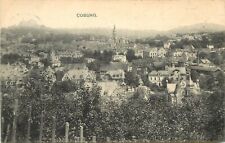c1906 Lithograph Postcard; Town View Coburg Germany Bavaria, Posted picture