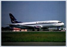 Airplane Postcard Aeroflot Airlines Boeing 737-4MO VP-BAH at Moscow EM6 picture