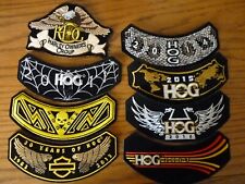 Harley-Davidson Owners Group HOG Patch -Large Lot of 8 from 2011-2017, Rocker + picture