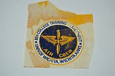 Vintage United States Air Force USAF 85TH Air Crew Wings Window Decal WICHITA KS picture