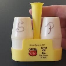 Vintage Phillips 66 Salt And Pepper Shakers Loyal Oil Loyal WI  picture