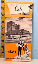1951 Scandanavian Airlines Systems SAS City Portrait OSLO Travel Brochure picture
