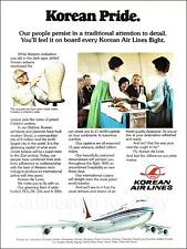 1978 KAL KOREAN AIR LINES Stewardess BOEING 747-200B ad airway advert DC10 cabin picture