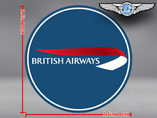 BRITISH AIRWAYS BA BLUE BACKGROUND LOGO DECAL / STICKER picture