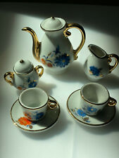 Guillen Porcelain Miniature Coffee/Tea 9-Piece Set Made in Madrid, Spain picture