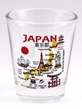 JAPAN LANDMARKS AND ICONS COLLAGE SHOT GLASS SHOTGLASS picture