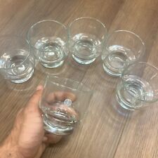 Vintage Pan Am Airlines First Class Whiskey Shot Drinking Glasses Lot of 6 picture