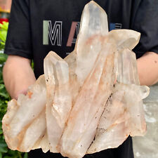 9.68LB  Natural clear quartz cluster mineral crystal specimen healing. picture