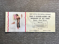May 1959 EARL MORAN PIN-UP CHEESECAKE Ink Blotter Calendar Slusser Agency picture