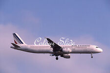 Air France Airbus A321-211 F-GTAD, LHR, 3.02, Colour Slide, Aviation Aircraft picture