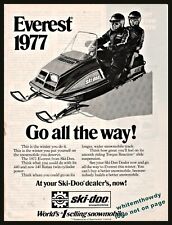 1977 SKI-DOO Everest Snowmobile Vintage Print Photo AD picture