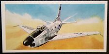 NORTH AMERICAN F86 SABRE  Jet Fighter     Illustrated  Card  KB28 picture