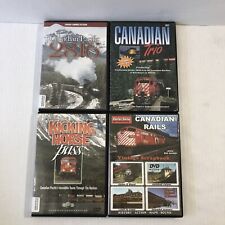 Train Railroad 4 DVD Lot Canadian Rails Pacific Kicking Horse 2816 Video Footage picture