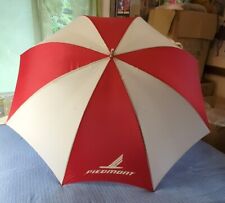 Vintage PIEDMONT AIRLINES ~ HUGE Golf Umbrella ~ Classic Red & White Design  EUC picture