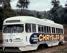 1963 Pittsburgh Railways Co EAST PITTSBURGH Streetcar 8.5X11 PHOTO picture
