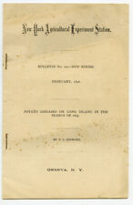 Antique 1890s New York Agricultural Station Long Island Potato Diseases Booklet  picture
