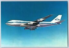 Airplane Postcard Dutch KLM Airlines Boeing 747B Jumbo Jet VN426/2 BO12 picture