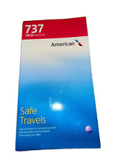 AMERICAN AIRLINES SAFETY CARD BOEING B737-800 CARD 09/21 picture