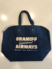 Vintage Braniff Airlines Travel Bag READ DESCRIPTION Flight Travel Airplanes picture