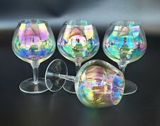 Vintage - Stunning Iridescent Wine Glasses - Set of 4 picture