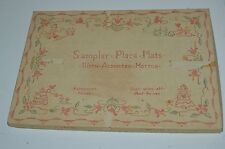 Vintage Dining Table Place Mats w/ Original Box Stitch Look w/ Different Mottos picture
