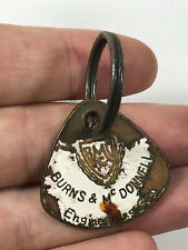 Antique Burns & McDonnell Employee ID Tag Engineering Engineer Co key ring chain picture