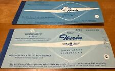 Vintage 1959 IBERIA AIRLINES Boarding Pass Spain Munich Lineas Aereas De Espana picture