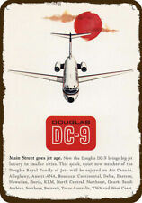 1965 DOUGLAS DC-9 JET Vintage Look DECORATIVE METAL SIGN -DELTA - TWA - CONTINEN picture