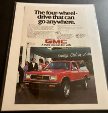 1983 GMC S-15 Jimmy 4x4 SUV - Vintage Original Automotive Print Ad / Wall Art picture
