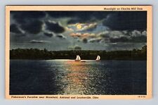 Loudonville OH- Ohio, Fisherman's Paradise, Antique, Vintage Souvenir Postcard picture
