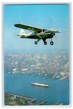c1950s 4 Passenger Piper Tri Pacer Plane, You Go There Quickly By Piper Postcard picture