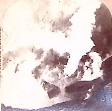 1902 SOUFRIERE'S MAMMOTH CRATER THE HISSING ST VINCENT LINGLEY STEREOVIEW Z3143 picture