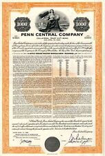 Penn Central Co. - 1968 - $1,000 Railroad Bond - Railroad Bonds picture