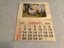 Very Nice,Vntg,1929,Fancy,Advertising,Calender,Complete.Going on 100yrs old now picture