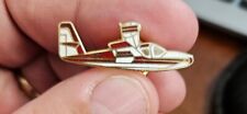 VTG Gold Toned Enameled Lapel Hat VTG Aircraft Airplane  picture