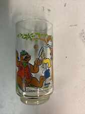 Vintage LKs Pierre the Bear 5'' Tall Winter Series 1978 - 1979 Glasses Set 6 picture