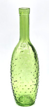 VTG EXUC Green Hobnail Glass Bottle Garden Ridge Made in Spain picture