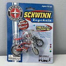 Schwinn Stingray Bicycle Keychain Apple Krate Red BMX Bicycle Novelty Rare picture