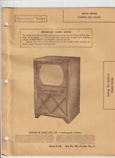 VINTAGE ARVIN MODEL 3160CM -TV - Photo Fact Folder - May 1950 A1 picture