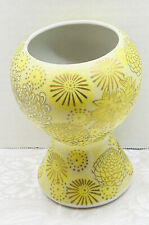 Vintage Vase Yellow & Gold Flowers. Japan picture