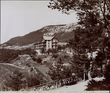 Jean Gilletta, France, Thorenc, Grand Hôtel Climatérique vintage albumen print picture