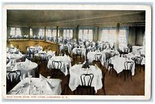 c1920 Interior View Main Dining Room Post Lodge Larchmont New York NY Postcard picture