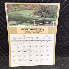 1987 Calendar Advertising Collins Maxwell Amoco service gas station Collins Iowa picture