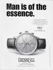 2001 IWC International Watch Co D Man is of the Essence Photo Vintage Print Ad x picture