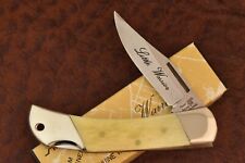VINTAGE 1980's FROST CUTLERY SMOOTH BONE LOCKBACK KNIFE LITTLE WARRIOR JAPAN NOS picture