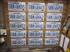 2018 Mississippi expired lot of (50) guitars Craft License plates SBA 2655 picture