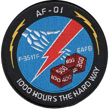 U.S.A.F. AF-01 F-35 Integrated Test Force Hoop And Loop Patch picture