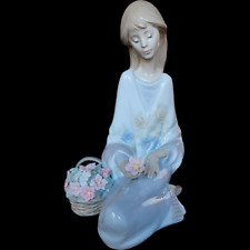 Lladro Museum Collector Society Figurines Flower Song Gloss Figurine Collectible picture