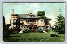 A Residence In Winter, California Vintage Postcard picture
